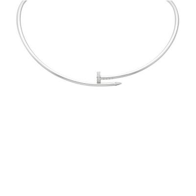 CARTIER JUSTE UN CLOU TORQUE NECKLACE, SMALL MODEL, DIAMONDS REF. N7424422